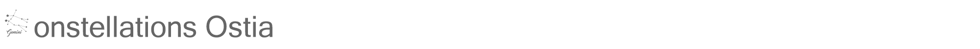 Sample characters Constellations Ostia Font